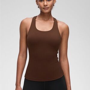 CRZ YOGA Chocolate Racerback Tank Top